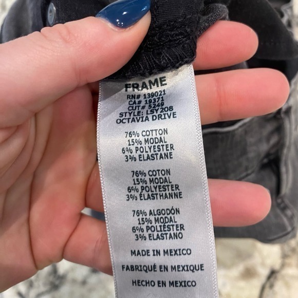 Frame Denim Le Sylvie‎ Slender Straight Octavia Drive Jean size 27 - Picture 7 of 10